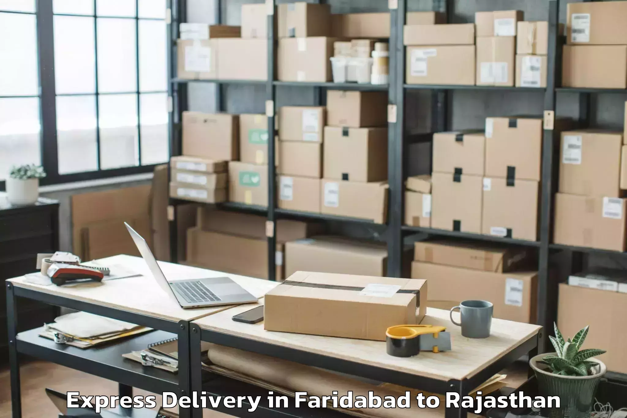 Faridabad to Chechat Express Delivery Booking